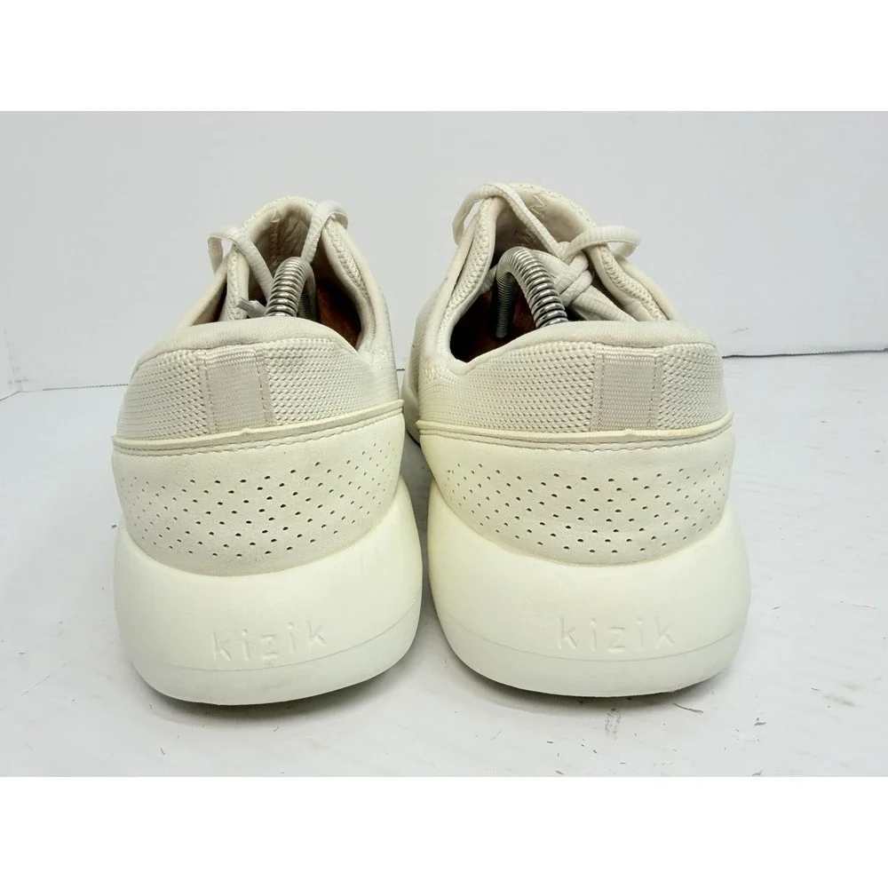 Kizik Madrid Eco Knit Hands Free Sneakers Men's 9 Women's 10.5 Cream
